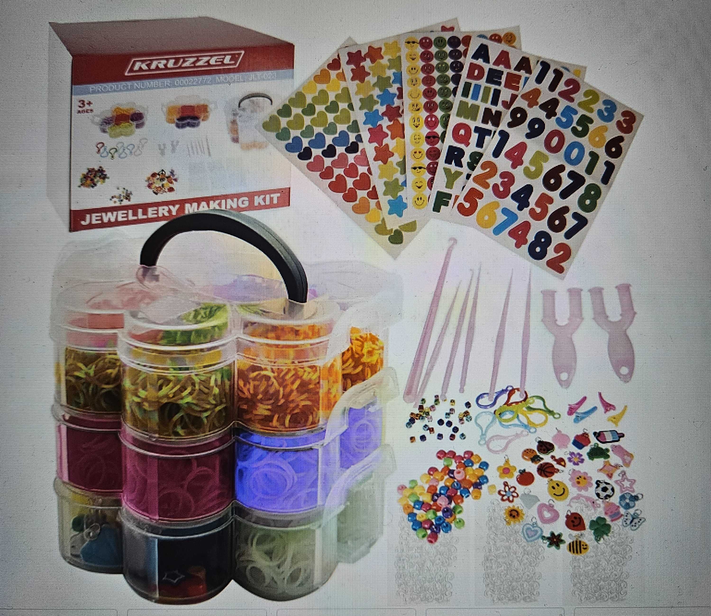 Gumki do Robienia Bransoletek Biżuterii Zestaw 3000szt KRUZZEL 22772