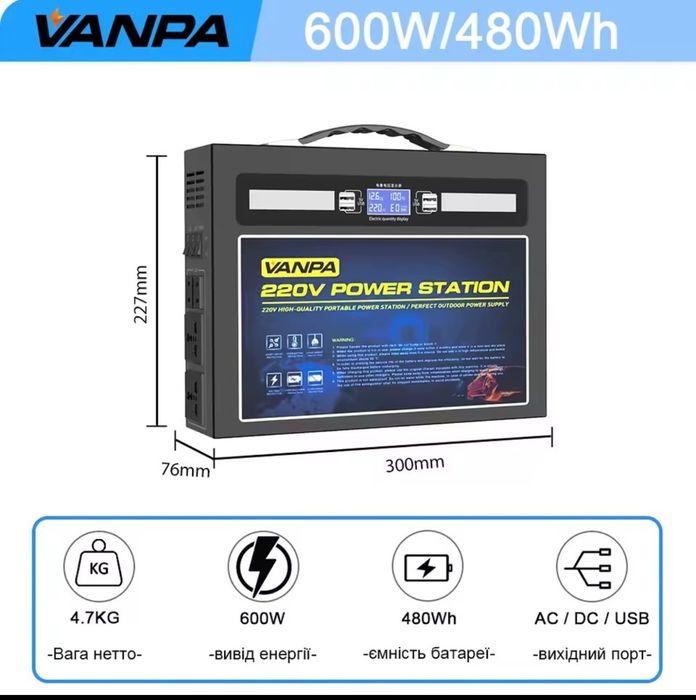 Зарядні станції Vanpa