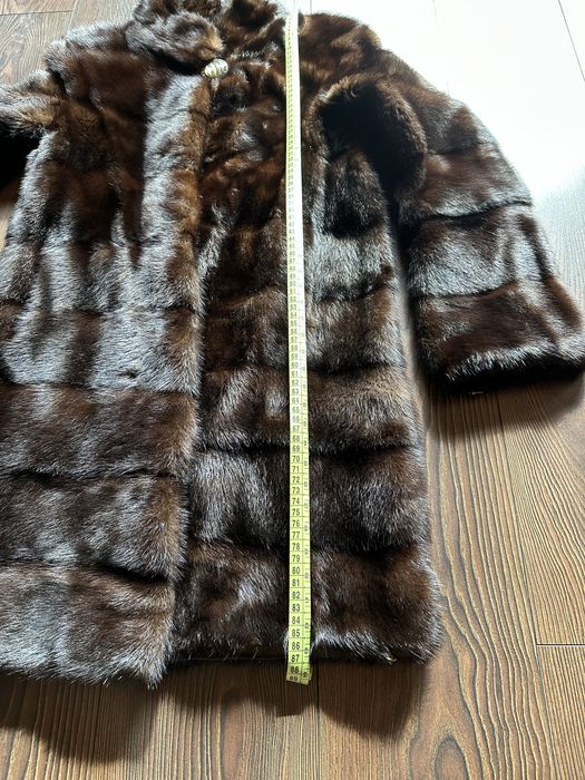Норковая шубка в идеально состоянии коричневая трасформер