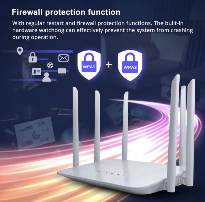Router Edup rt2665, Cartão Sim 4G, wi-fi 1200mbps