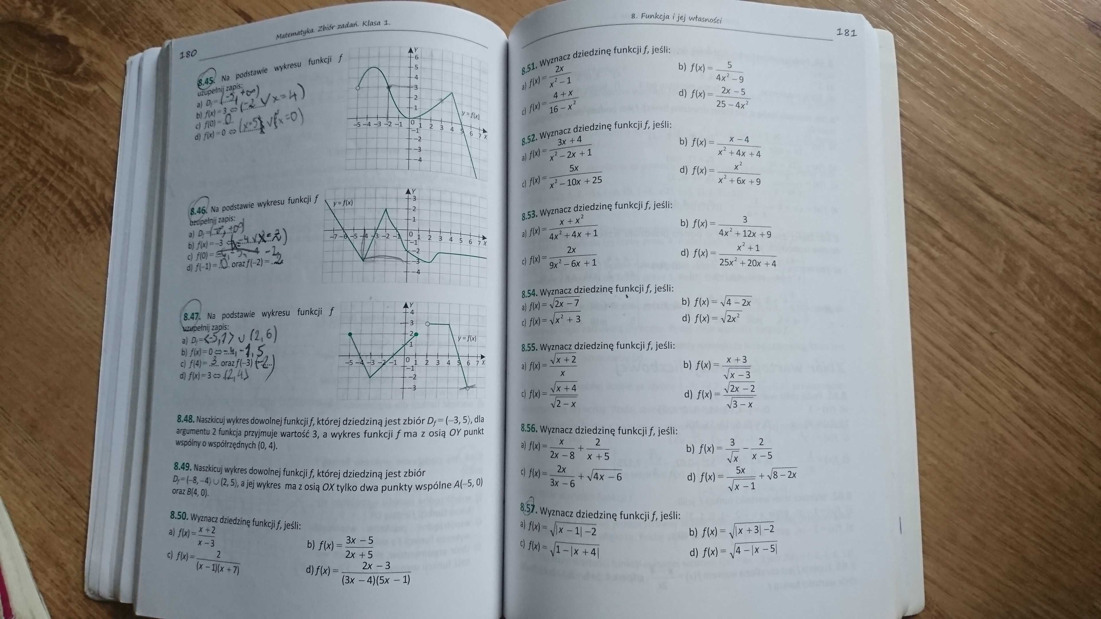 zbiór zadań matematyka klasa 1