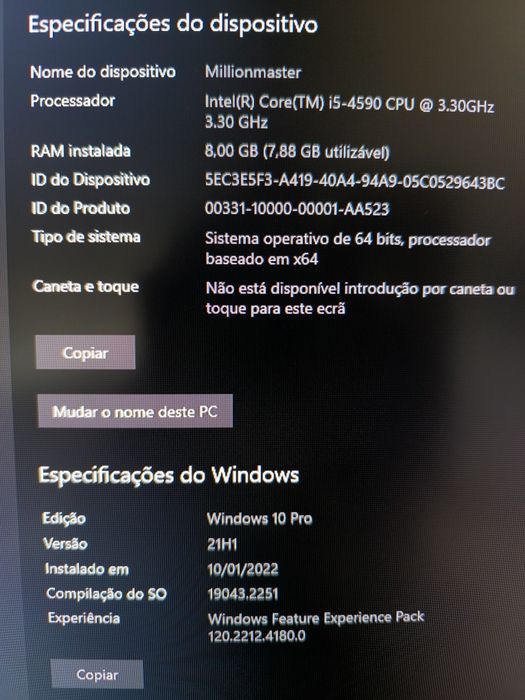 Computador intel cote i5