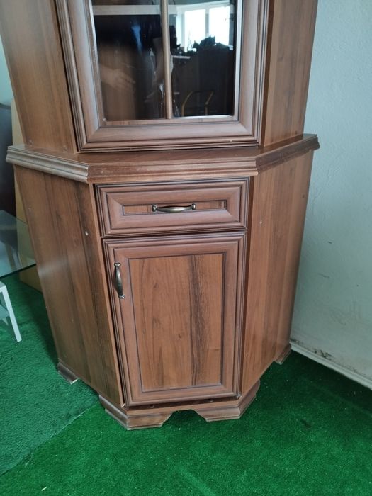 witryna narożna wysoka Antyk Vintage