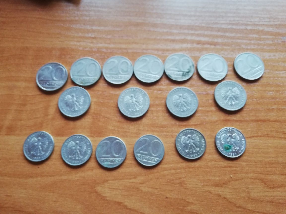 Moneta 20 złotych 1984/90(20 sztuk)