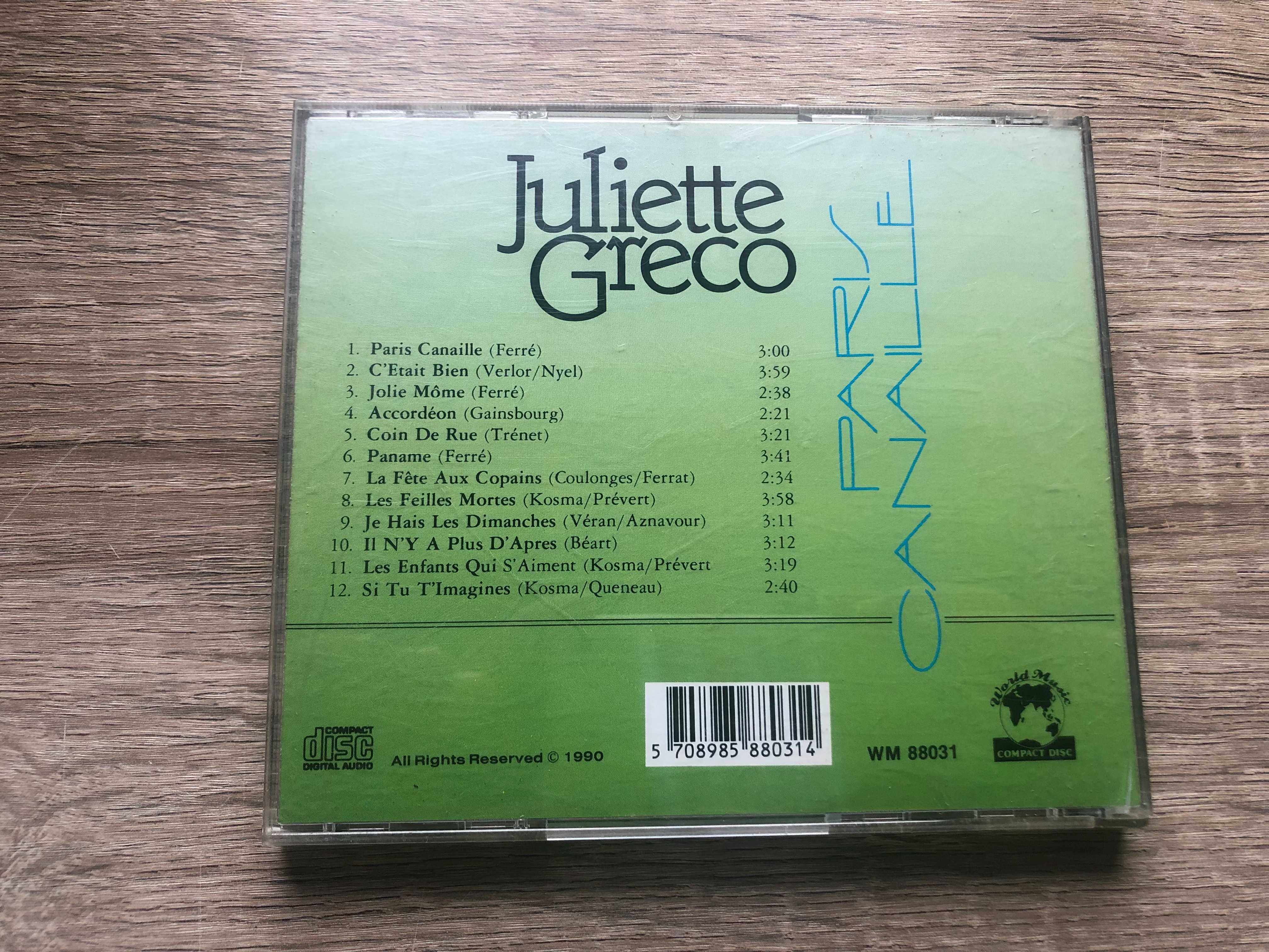 Juliette Greco Paris Canaille płyta CD