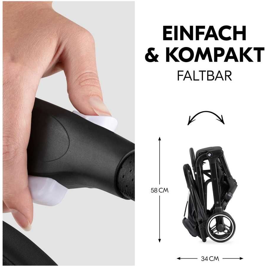 Wózek spacerowy hauck Care Travel N Plus Black