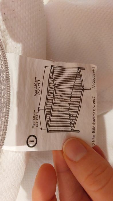 Pokrowiec na materac dziecięcy z ikea