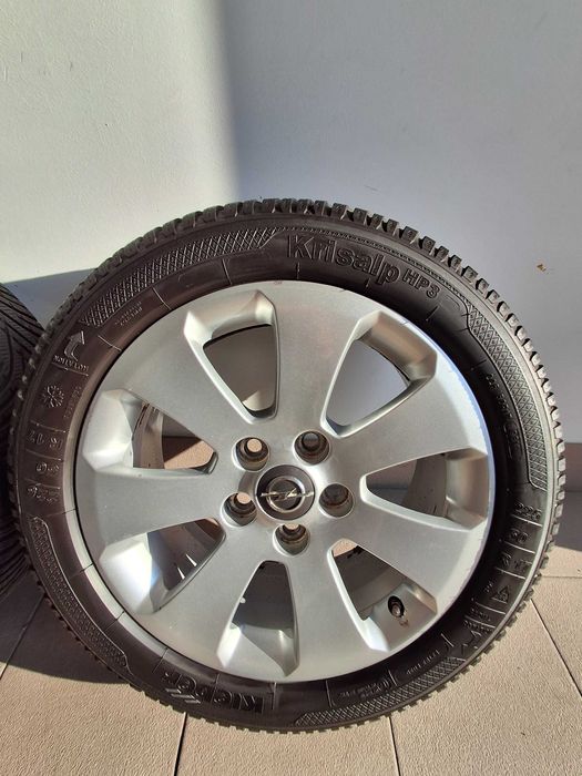 Alufelgi 17" 5x120 OPEL Insignia z oponami zimowymi Kleber jak nowe!