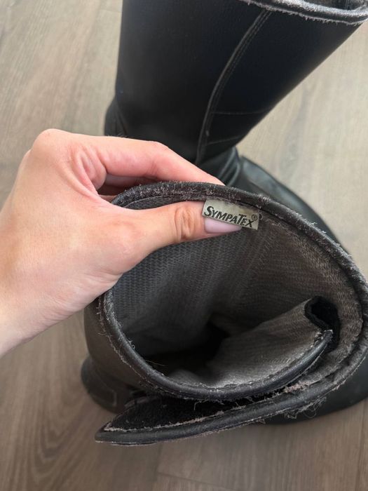 Мотоциклетні шкіряні чоботи Vendramini, моточоботи 44 розміру 28 см