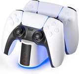 Stacja ładująca do kontrolera PS5 z regulowanym światłem RGB