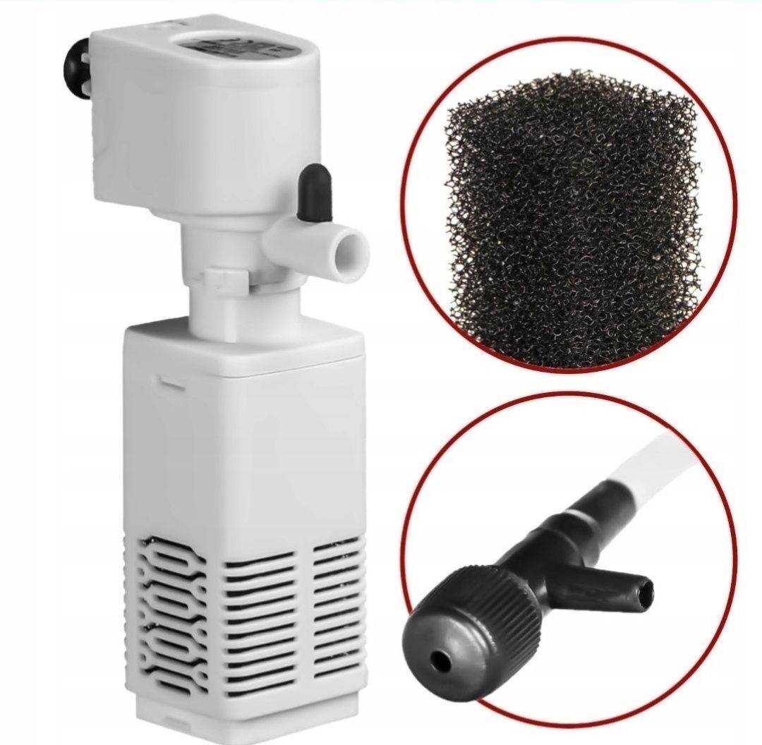 Nowy filtr wewnętrzny 400L/h do akwarium akwarystyczny

Miniaturowy fi