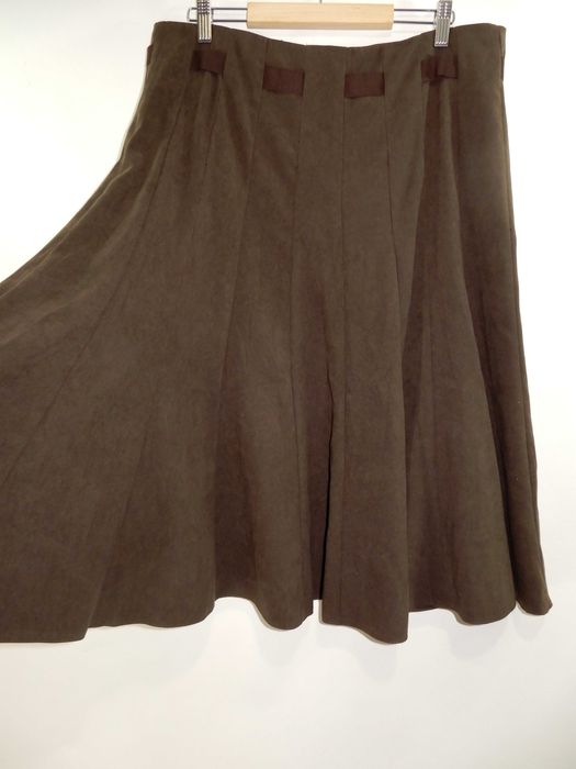 Spódnica maxi brązowa rozkloszowana Bhs 44 XXL