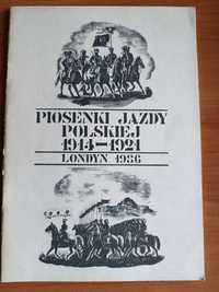 książka Piosenki jazdy polskiej   Londyn 1936r