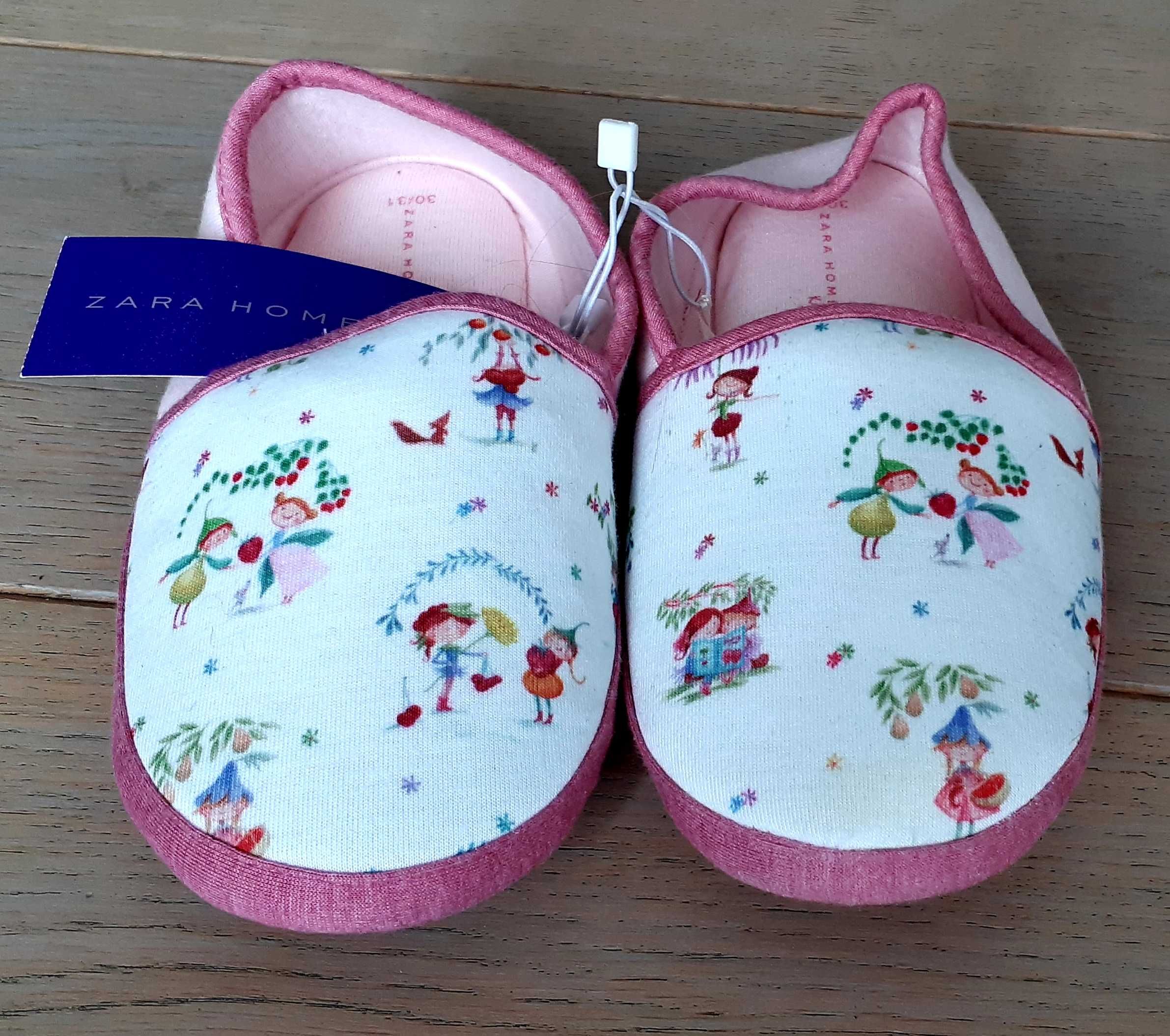 nowe kapcie dla dziewczynki ZARA HOME rozmiar 30/31