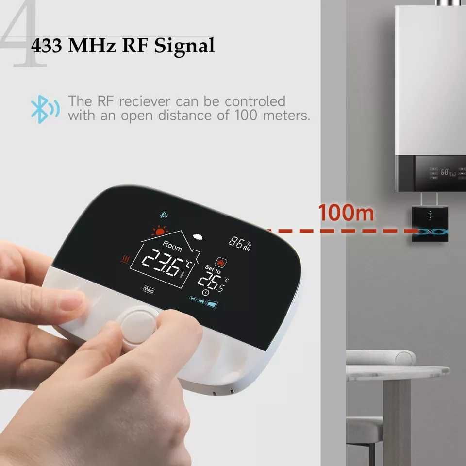 Програматор, безпровідний WI-FI термостат Beok BOT-T9N-WIFI