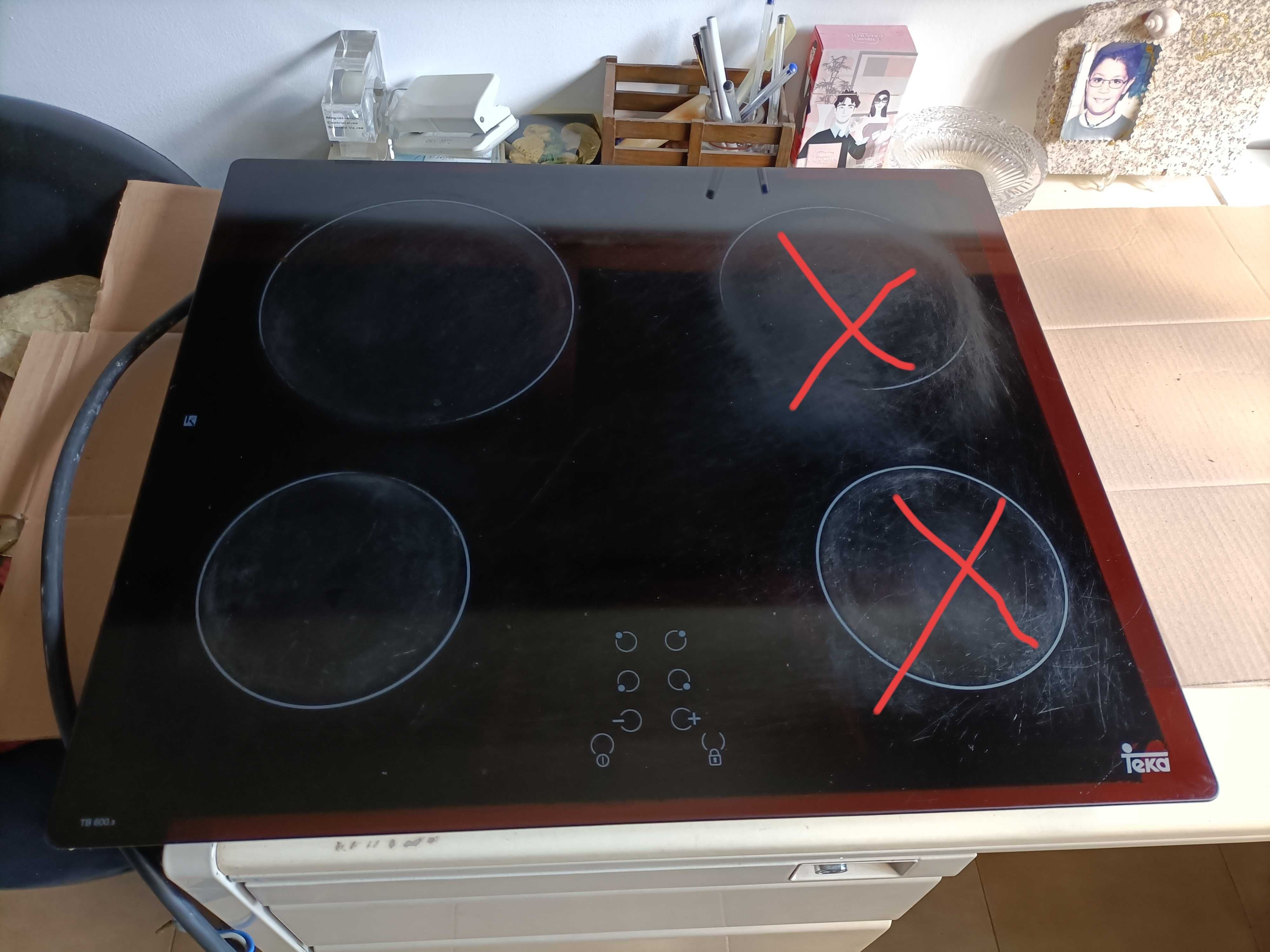 Placa Teka com 2 discos avariados
