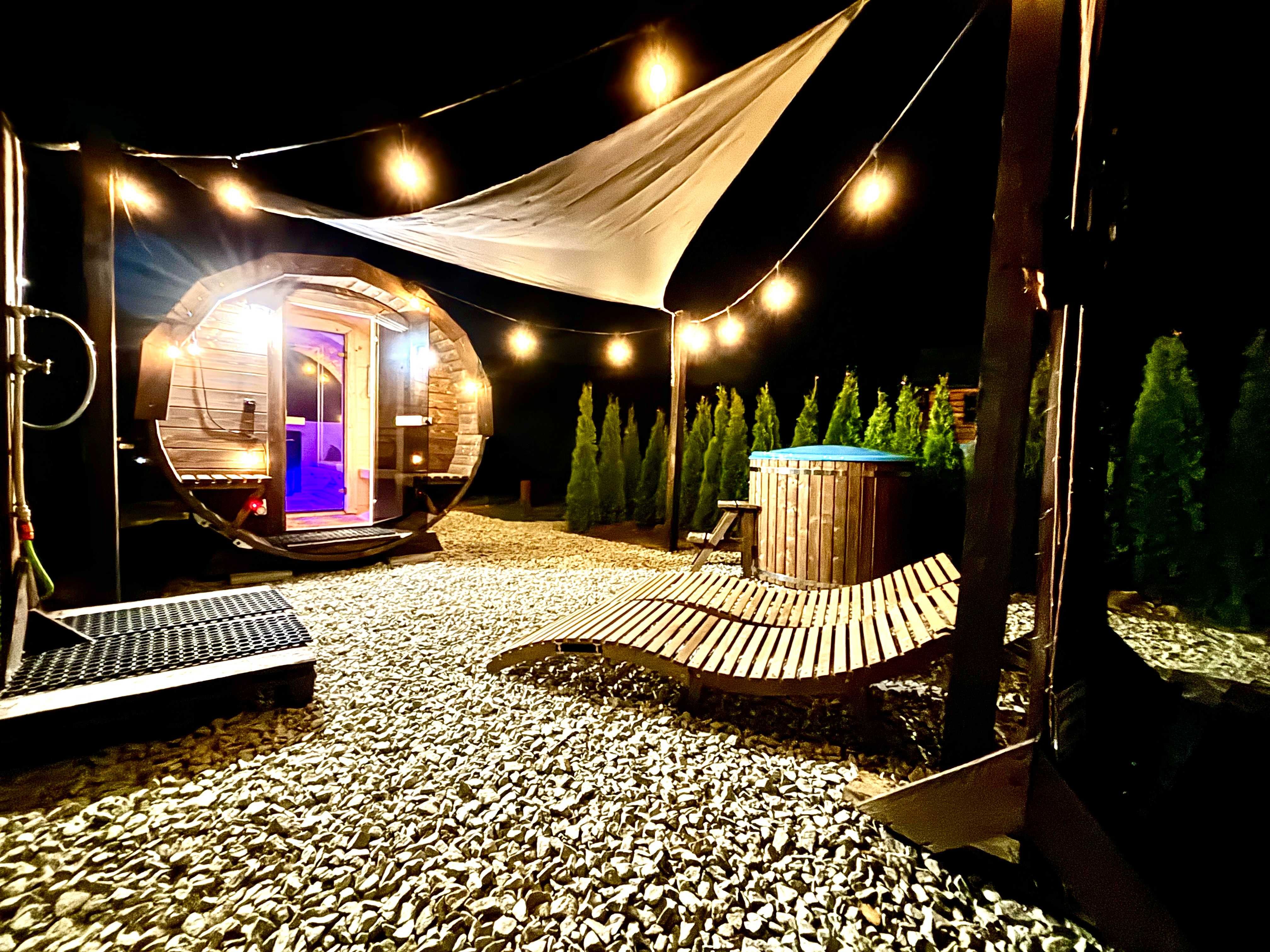 Jacuzzi basen sauna domek z duża działką