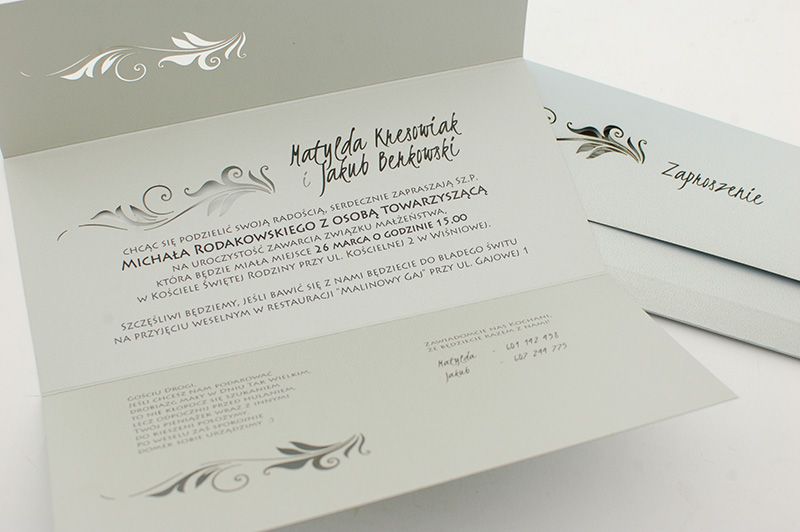 Zaproszenia ślubne wycinane laserowo – nowoczesne