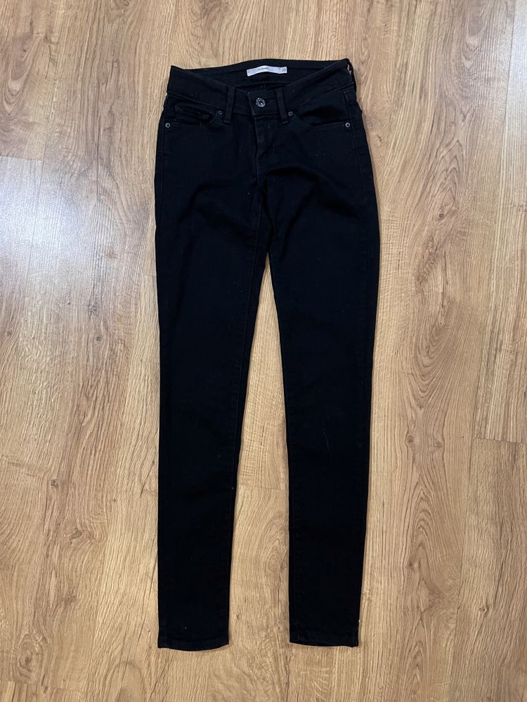 W23 L32 jeansy levis czarne