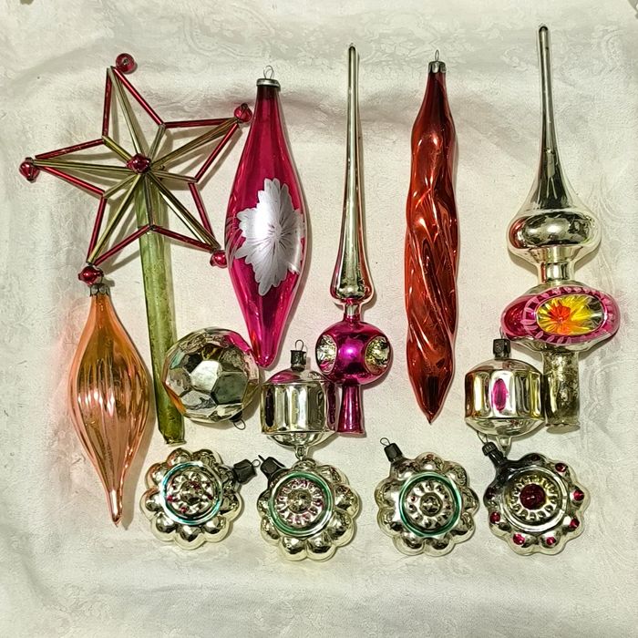 Ёлочные игрушки СССР 50-60гг.прошлого века.