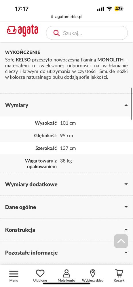 Dwie Sofy uszak 2 i 3-os. komplet wypoczynkowy ciemnoniebieska KELSO