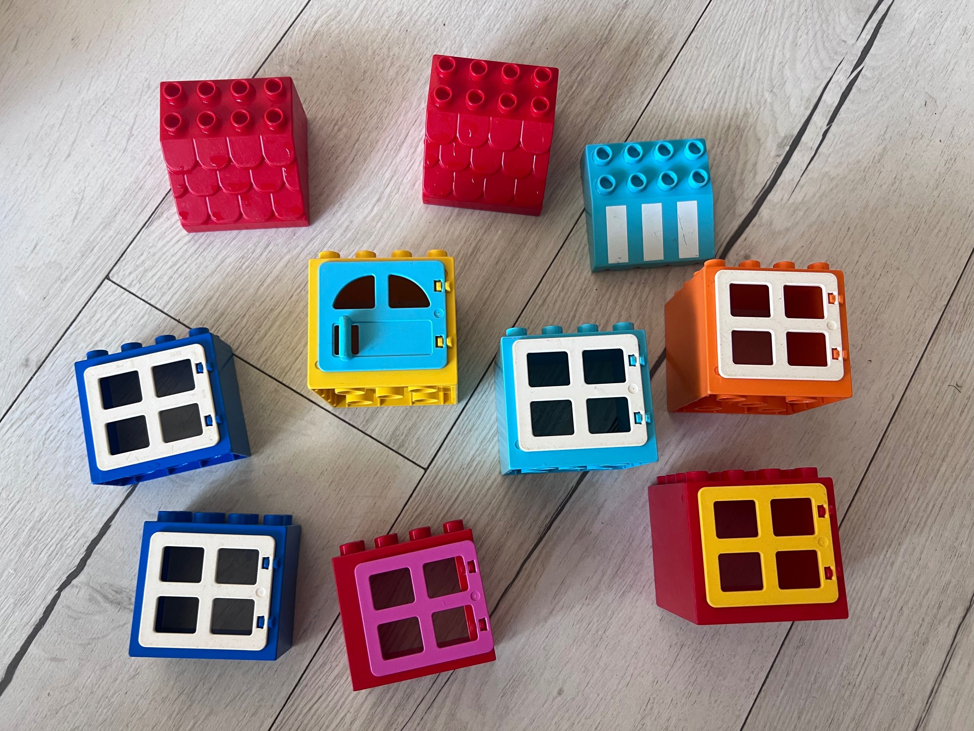 Lego duplo, autka, zoo, Kubuś Puchatek, stacja benzynowa i inne
