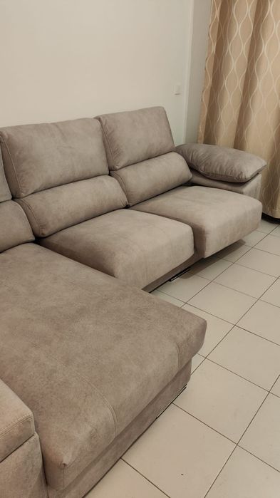 Sofá C/ Chaise Lounge Semi-Novo
