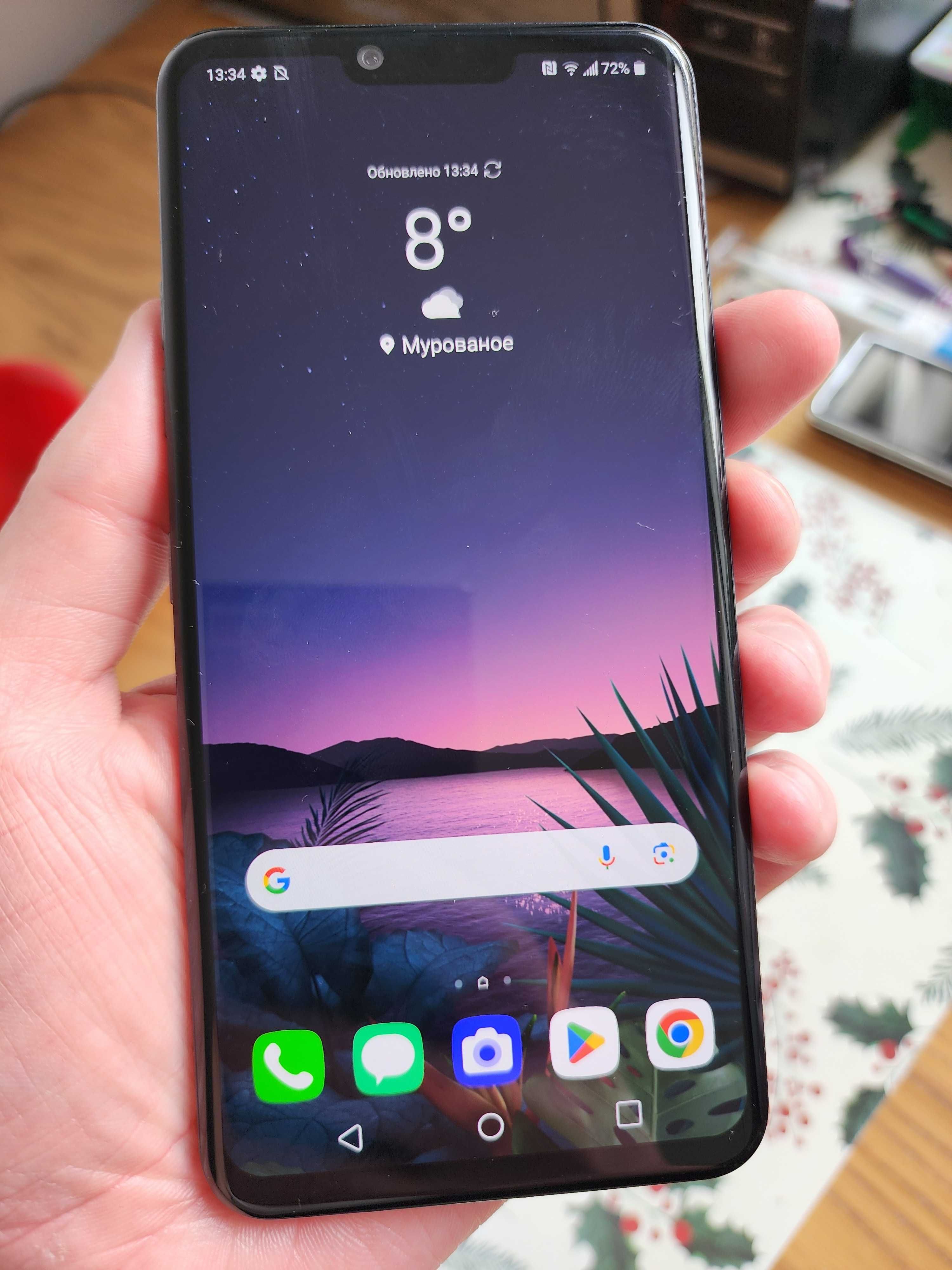 Смартфон LG G8 LM-G820TM 6/128GB Aurora Black