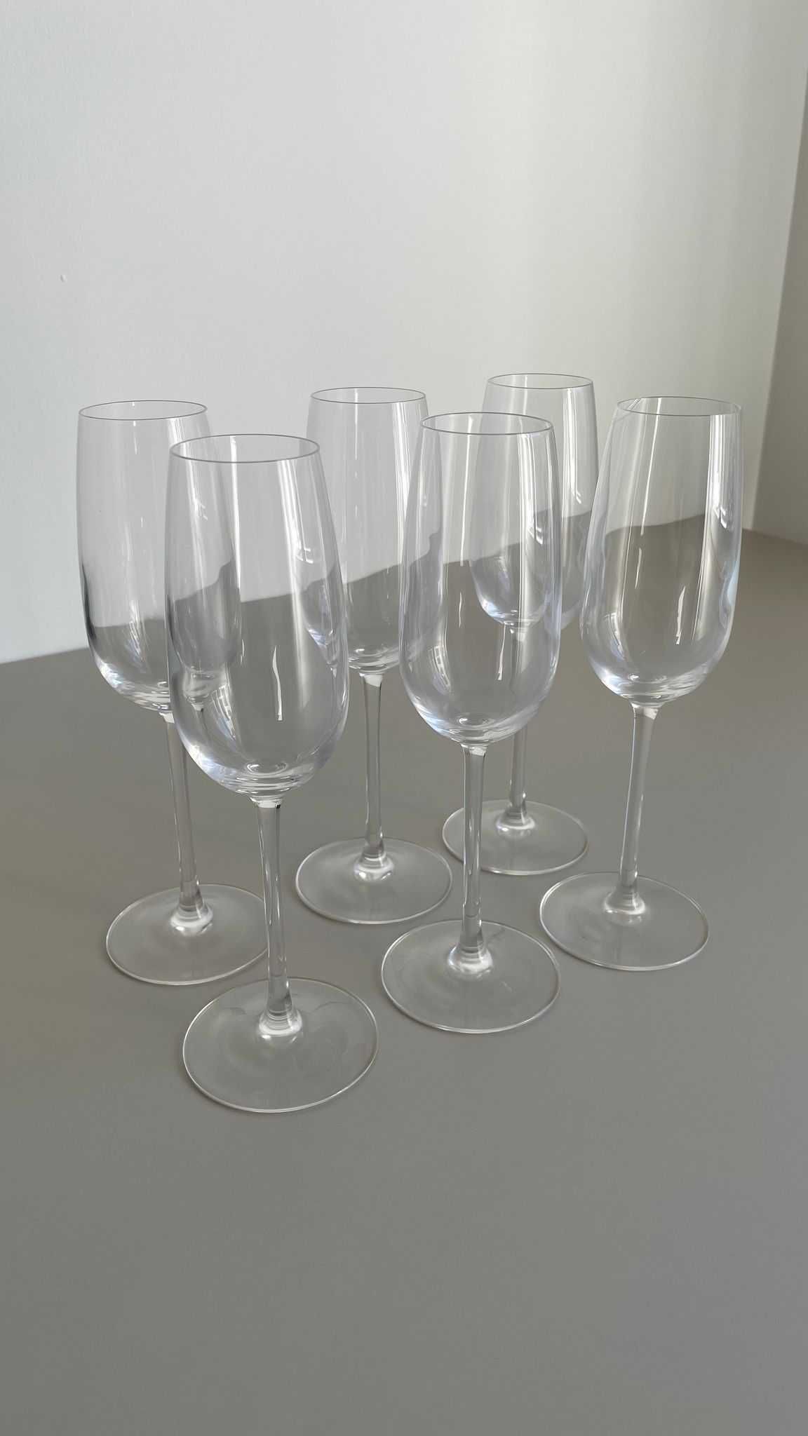 6 copos de champanhe NOVOS, vidro transparente, 22 cl IKEA STORSINT
