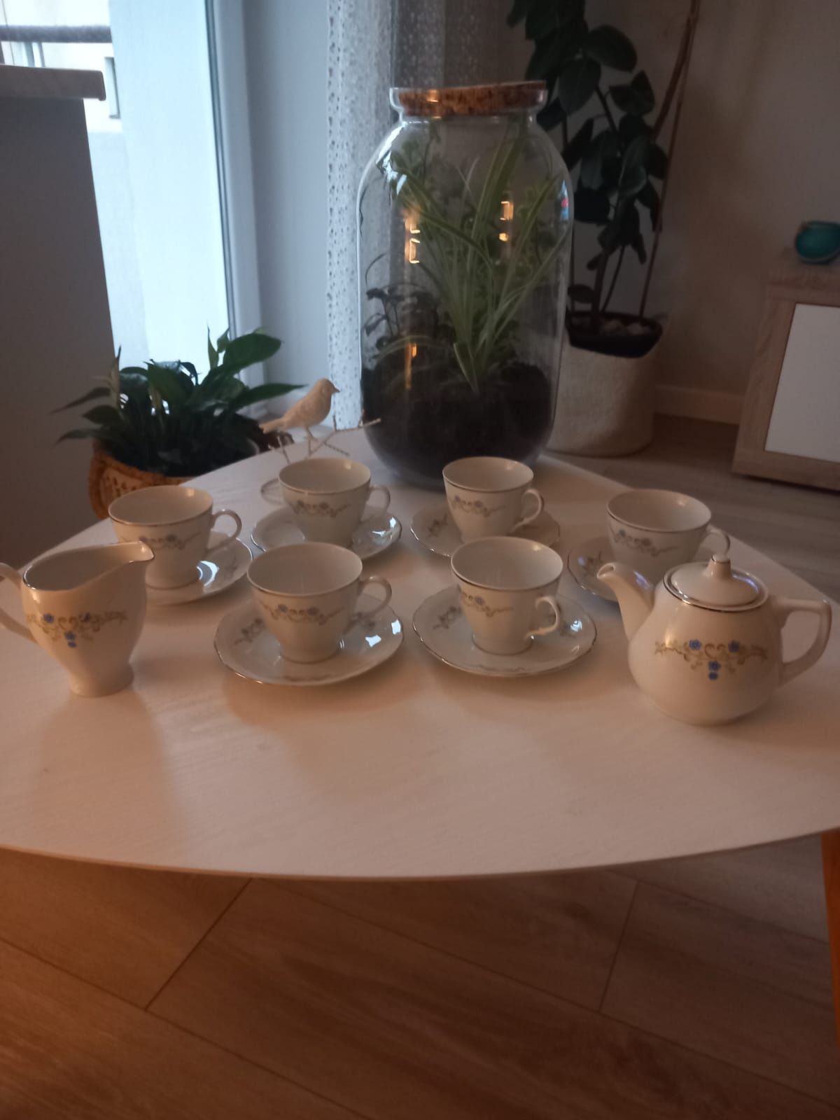 Porcelana Ćmielów - zestaw kawowy dla 6 osób