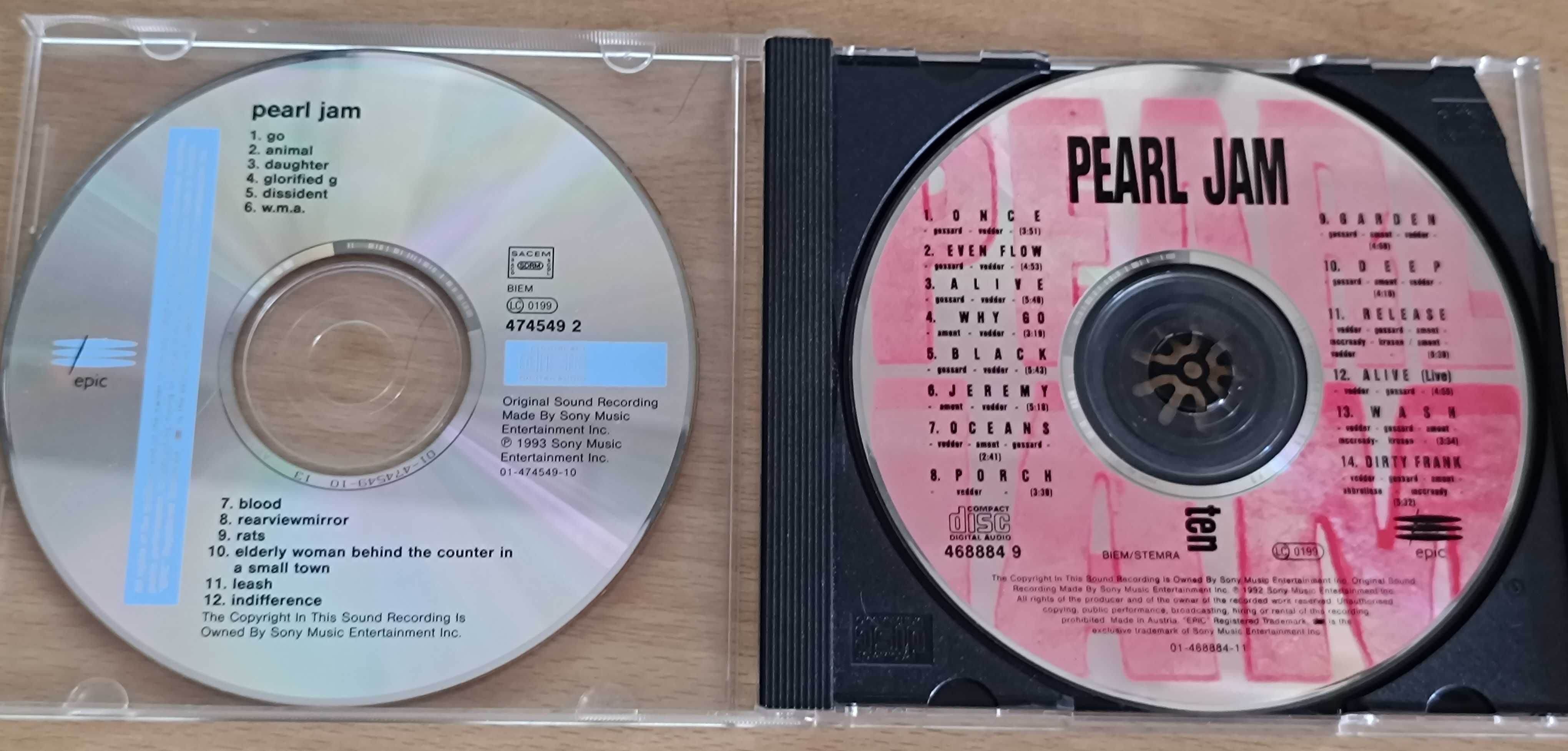 2 CDs Pearl Jam : Ten e Vs.