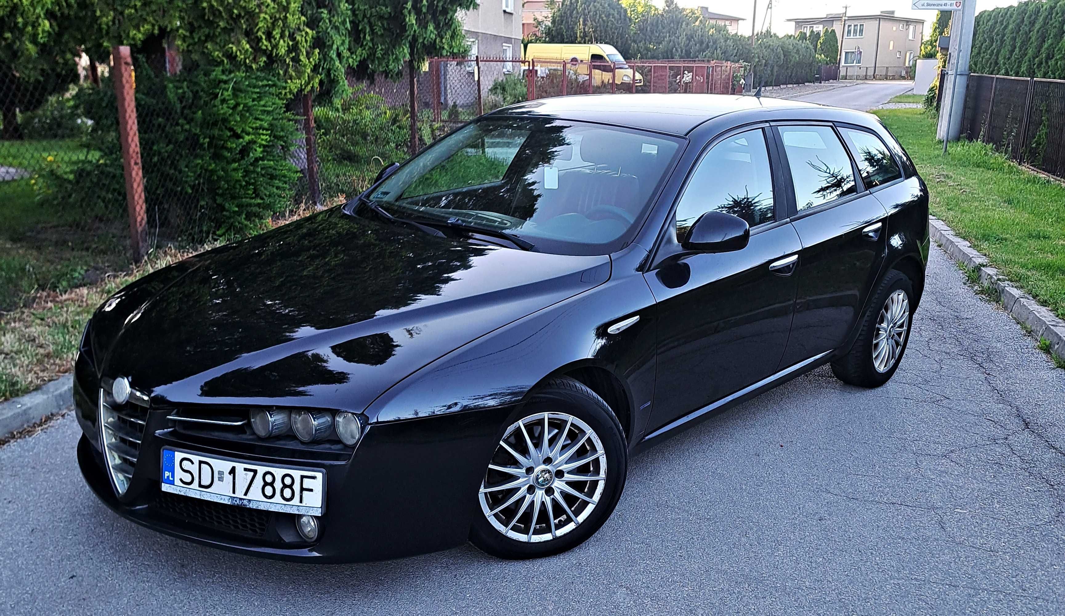 Alfa Romeo 159 1.9 JTDM 120 km Klimatronic Tempomat Czerwona Skóra