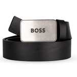 HUGO BOSS skórzany męski pasek ICON BLACK