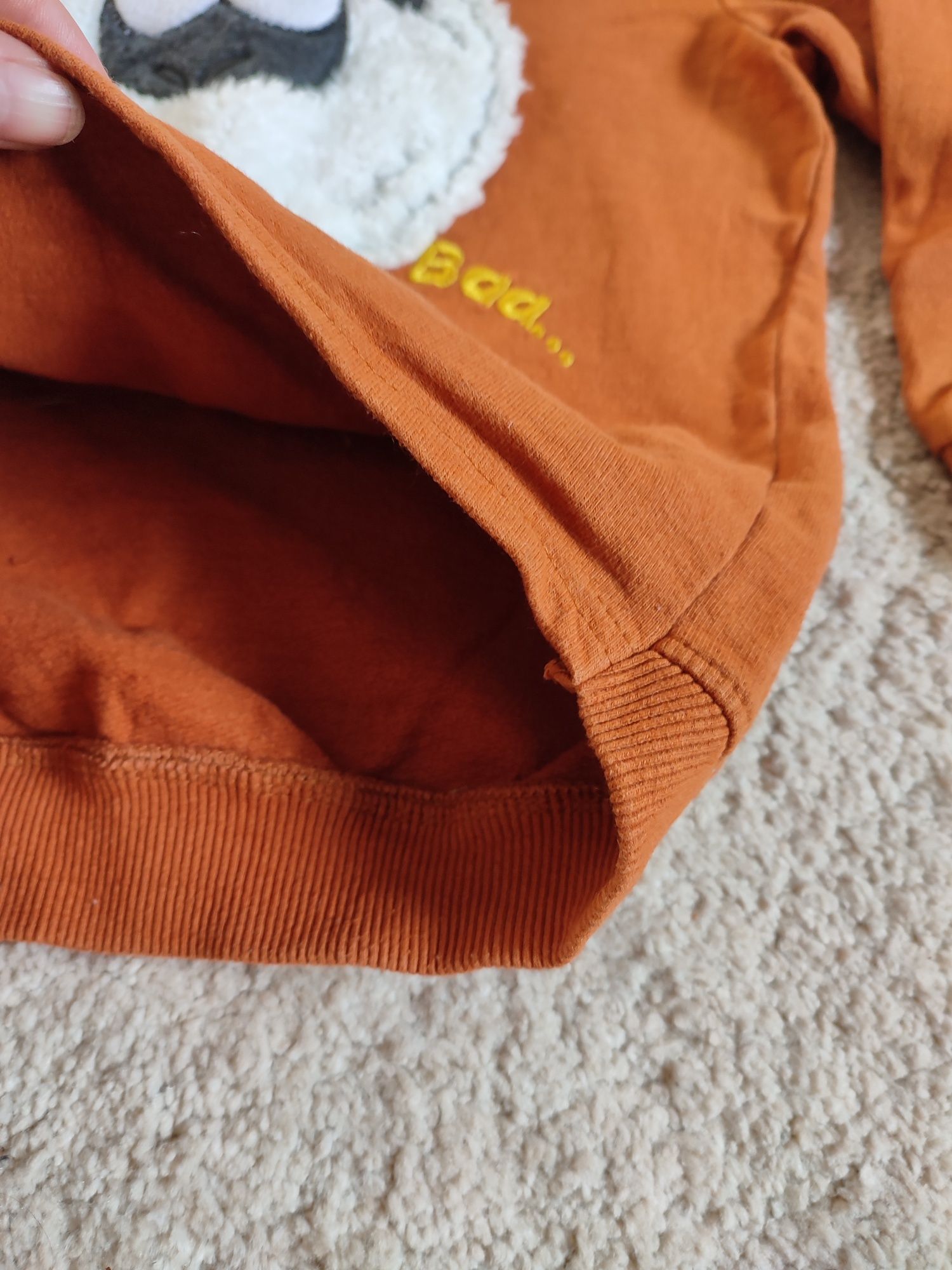 122 bluza owca baran brązowe puchata puszysta oversize