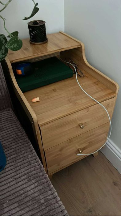 Szafka nocna, drewno bambusowe