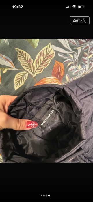 Czarna pikowana kurtka damska s/m kurt muller