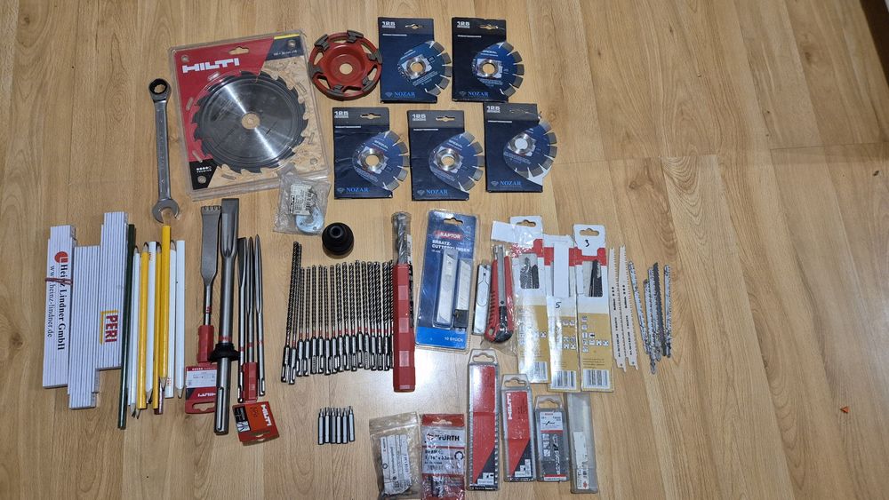 Hilti Wiertła, Dłuta, Szpic, tarcze, ostrza, Brzeszczoty