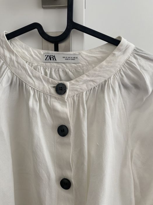 Blusa linho branco Zara