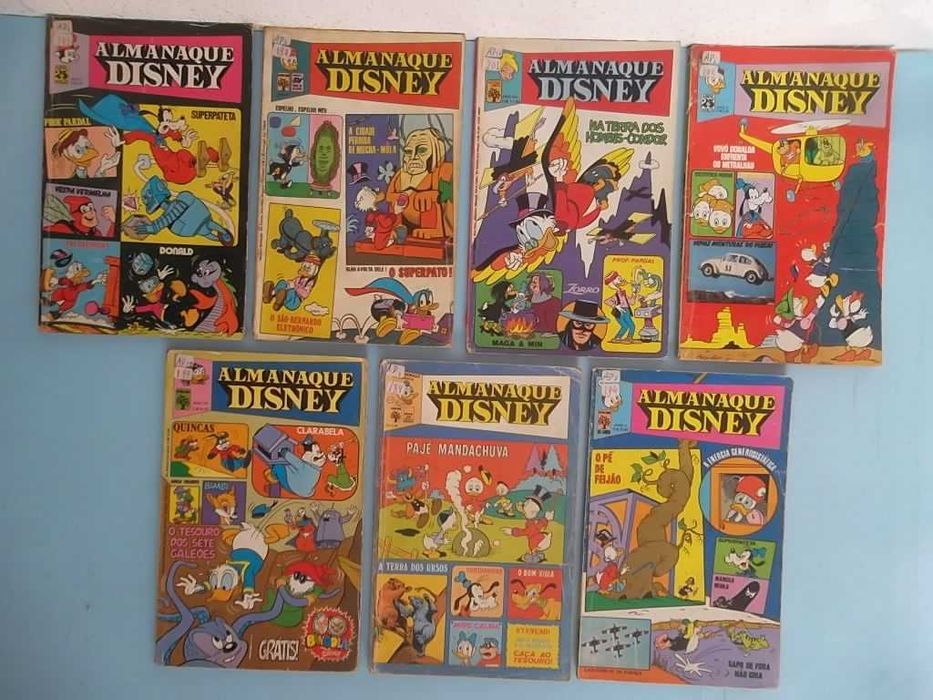 ALMANAQUE DISNEY - 23 revistas Editora Abril anos 70 antigas