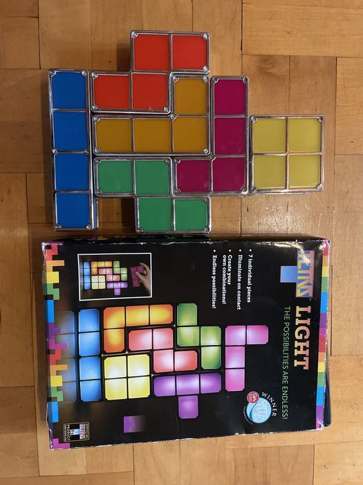 Lampka TETRIS, ozdoba dla fana RETRO gier