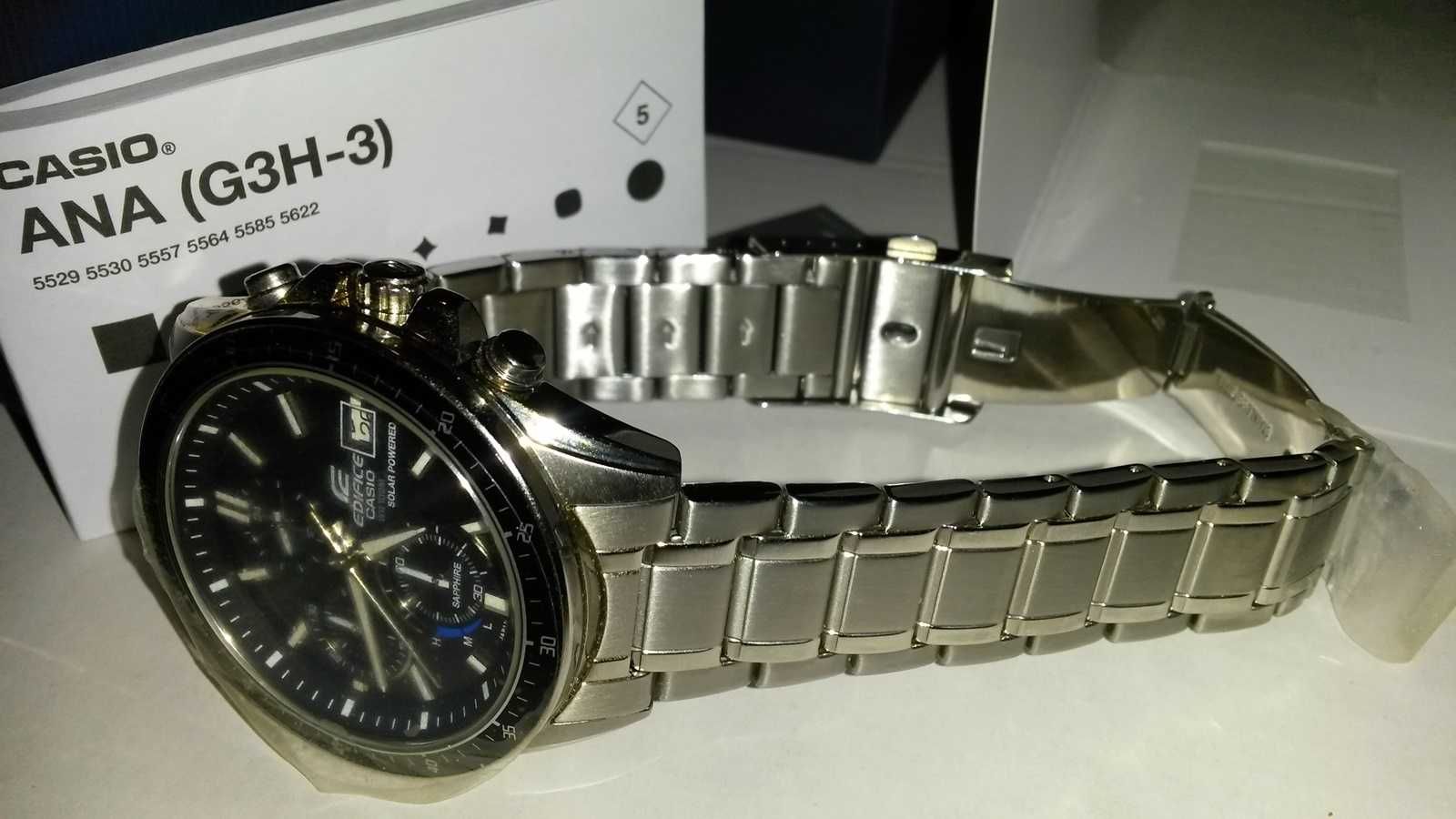 Zegarek męski solarny Casio Edifice chronograf solar NOWY
