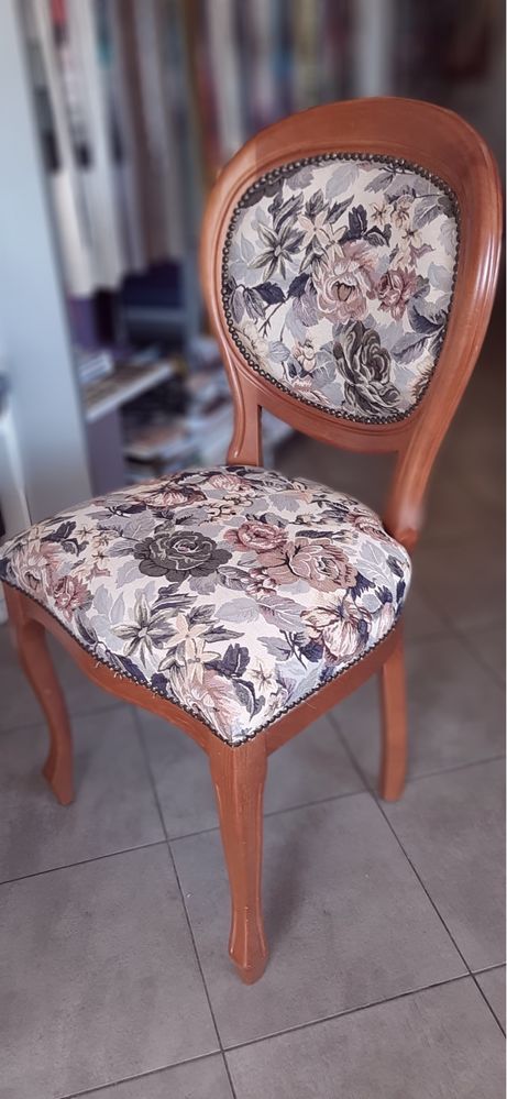 Krzesło Ludwik żakard