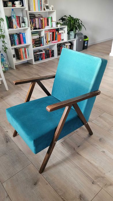 Fotel PRL po renowacji