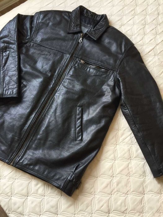 Чоловiча шкiряна куртка Genuine Real Leather (Iталiя) р.L