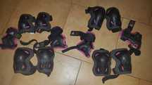 2x Conjunto de proteção das Roller blades para crianças