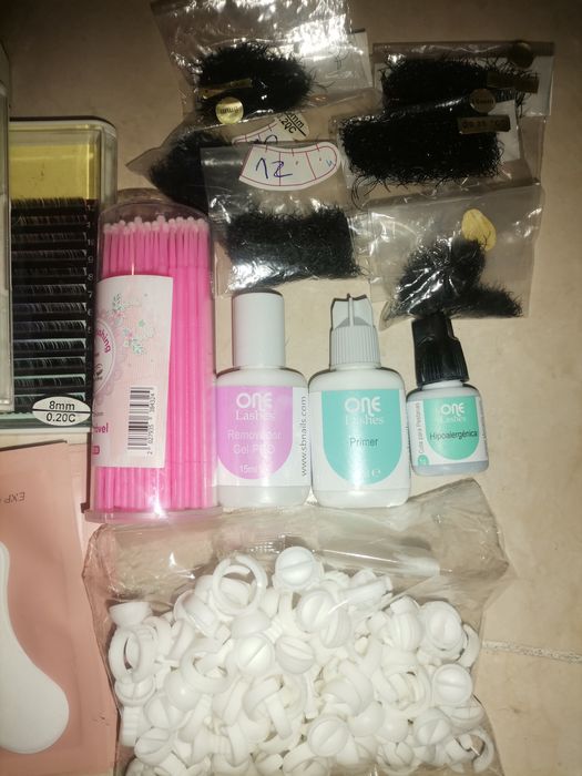 Kit para colocar pestanas