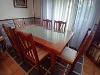 Mesa refeição com 6 cadeiras