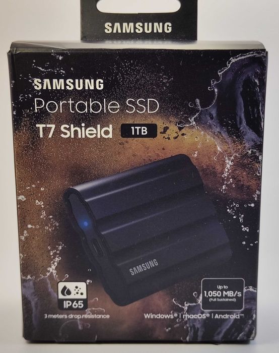 Зовнішній SSD Samsung T7 Shield Black 1TB (MU-PE1T0S/EU)