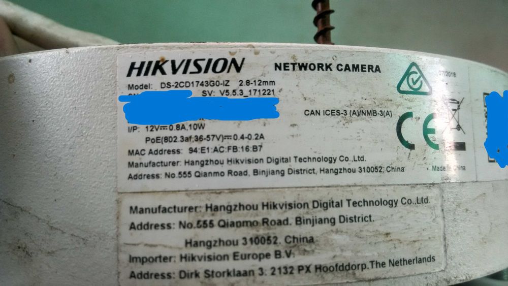 Камера HIKVISION DC-2CD1743G0-IZ (2.8-12мм.) 4 мп