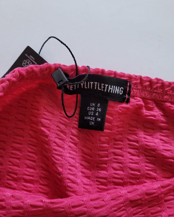 Nowa różowa krótka obcisła sukienka mini z wycięciami S 36